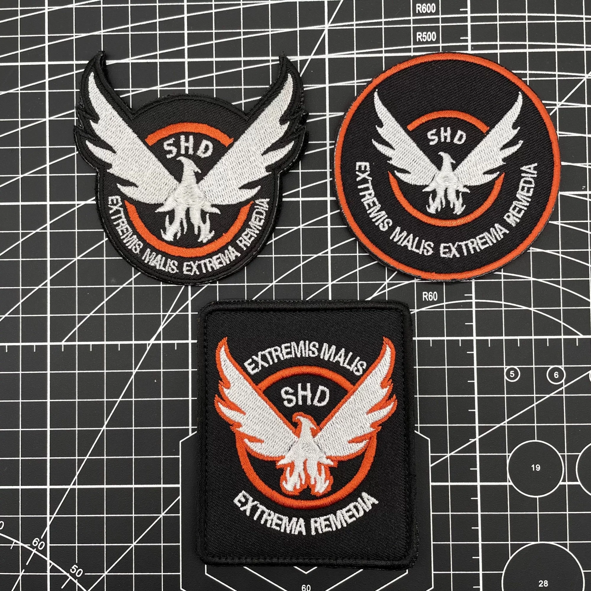 Parches bordados SHD The Division Wings, brazalete de juego de gancho y bucle militar, insignia de juego de rol de tiro táctico, pegatina para mochila - imagen 2
