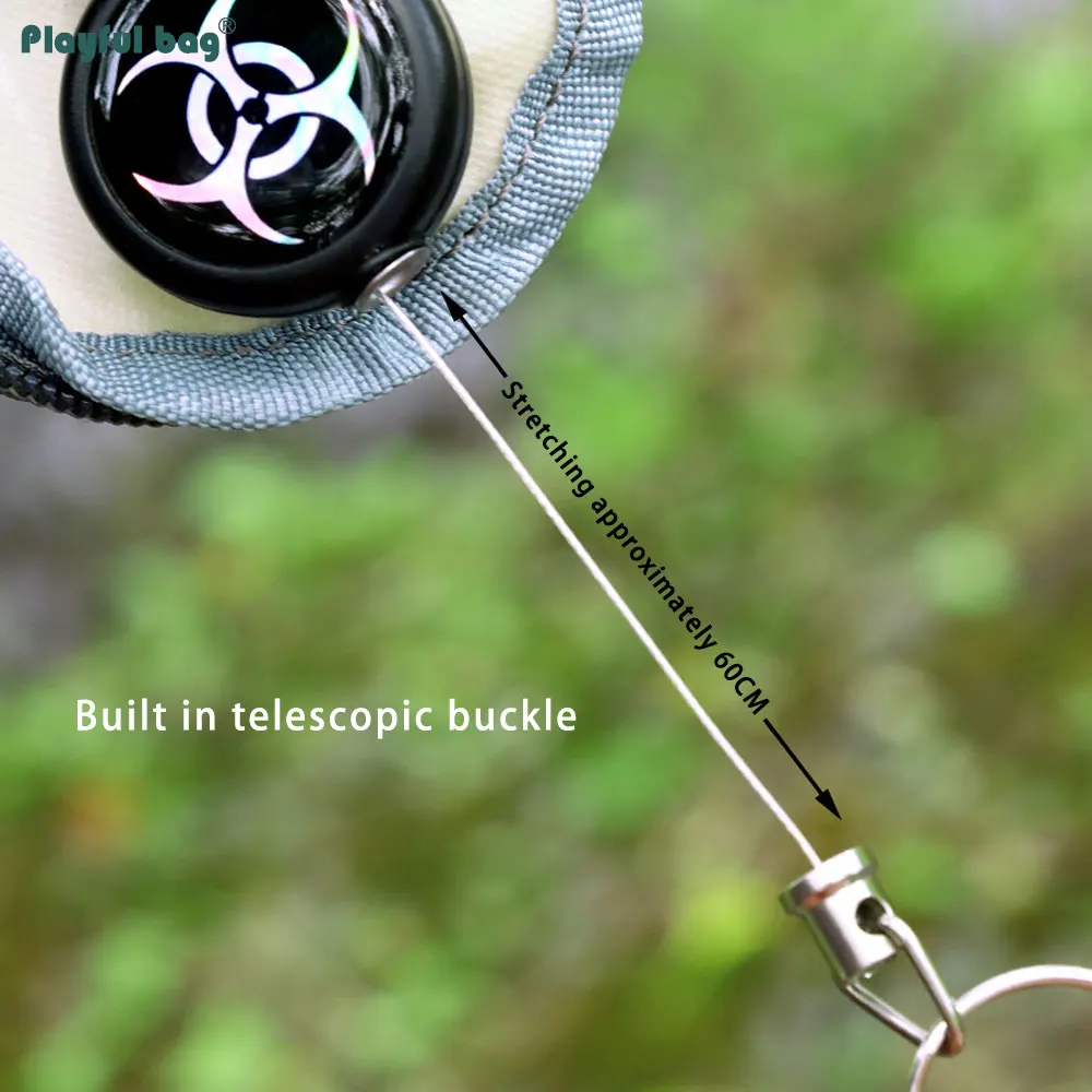 Bolsa de transporte retráctil con cordón para llaves, paquete pequeño de camuflaje portátil para exteriores, AVA283 - imagen 4