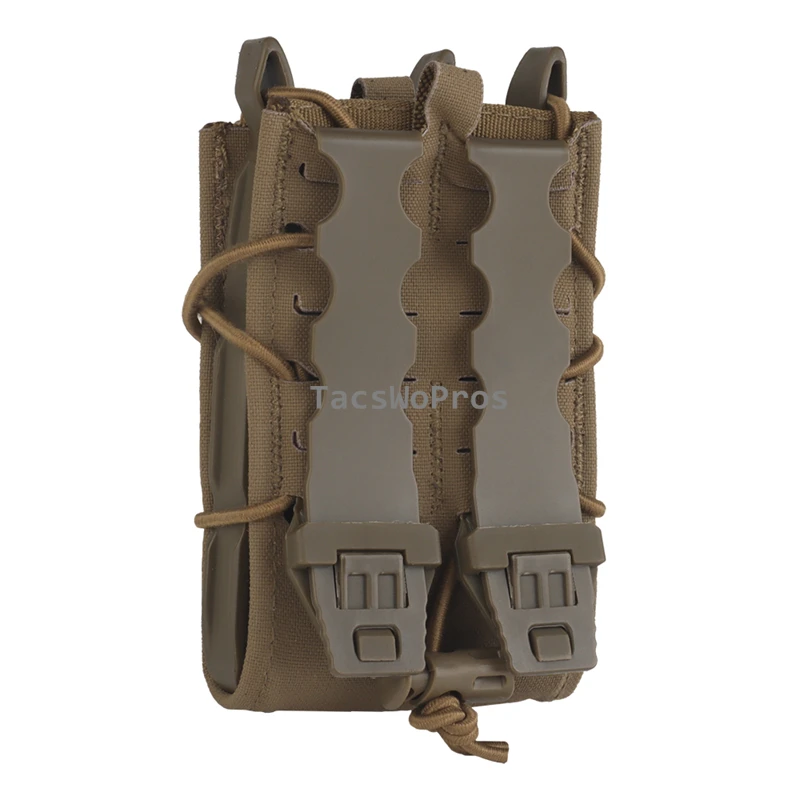 9MM / 5,56 7,62 bolsa para revistas Combo caja de almacenamiento táctica Mag caza al aire libre Airsoft Molle linterna bolsa antorcha paquetes - imagen 3