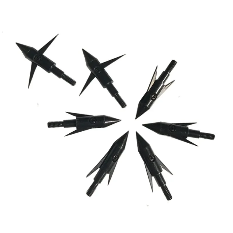 Punta de flecha de pesca para tiro con arco, accesorios de caza, 4,8 cm de longitud, color negro, 3/6 piezas - imagen 5