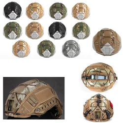 NUEVA cubierta de casco táctico al aire libre 1 Uds camuflaje táctico casco rápido tela accesorios de casco de caza con cordón elástico