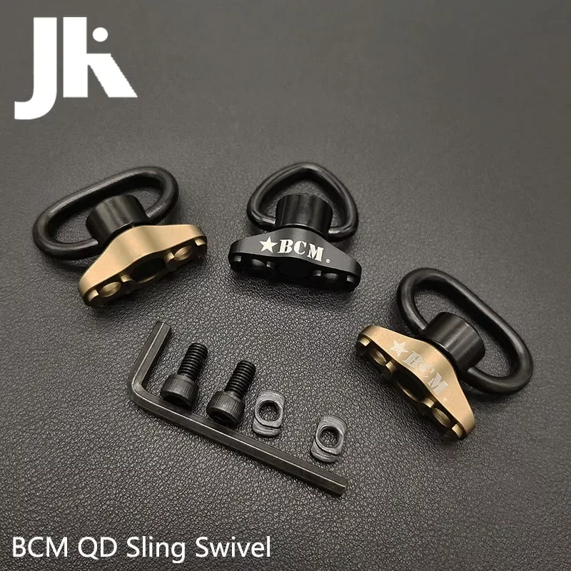 Adaptador giratorio táctico BCM QD, montaje en riel, correa de M-LOK, hebilla, botón de separación rápida, accesorios de caza Airsoft - imagen 2