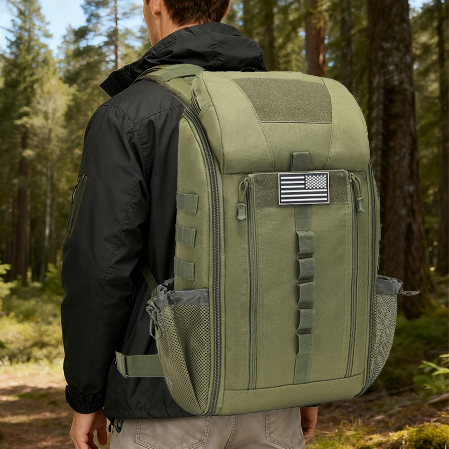 Mochila para deportes al aire libre con gran capacidad y bolsa de senderismo multifuncional adecuada para entornos exteriores complejos