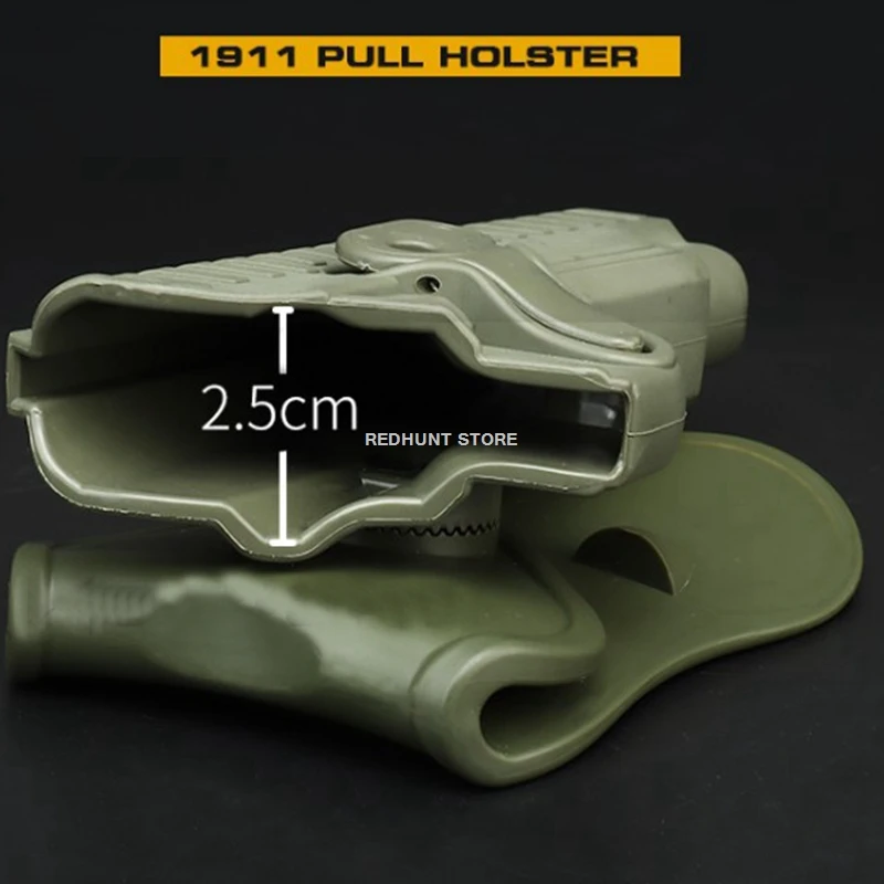 Funda para pistola táctica derecha de 1911, para STI 2011, serie Hi-Capa, Tokyo Marui WE KWA KJW Colt 1911, funda para pistola de caza - imagen 4