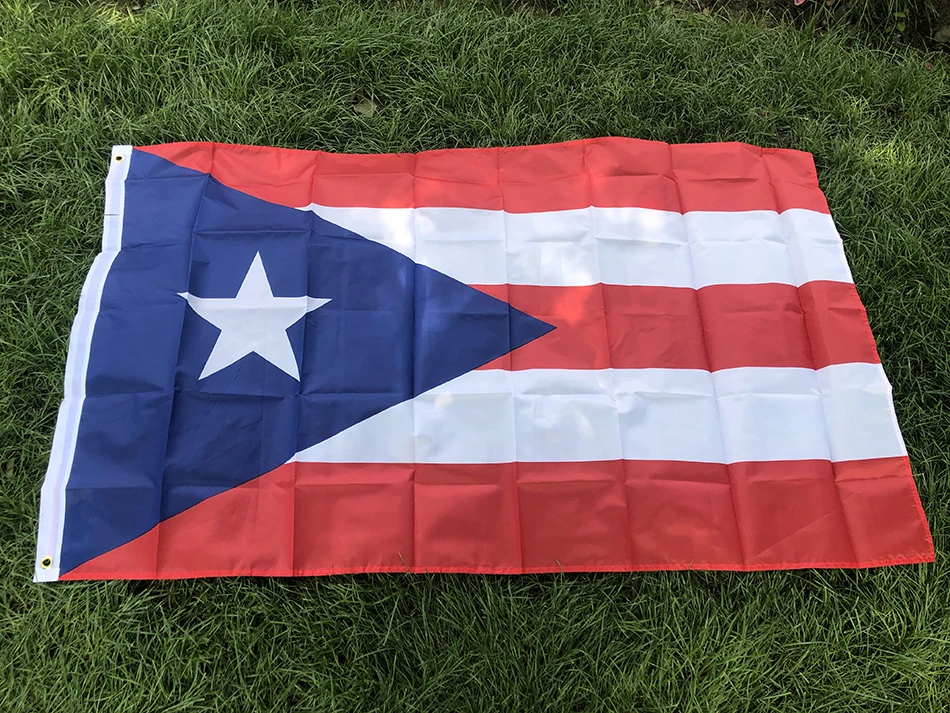 SKY BANDE NUEVA Bandera de Puerto Rico 90x150 cm Colgante Poliéster Pr Puerto Rico Bandera de Bandera Rican Bandera estándar Banner para Decoración - imagen 2