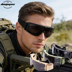 CS Gafas tácticas anti-UV a prueba de viento para airsoft y tiro