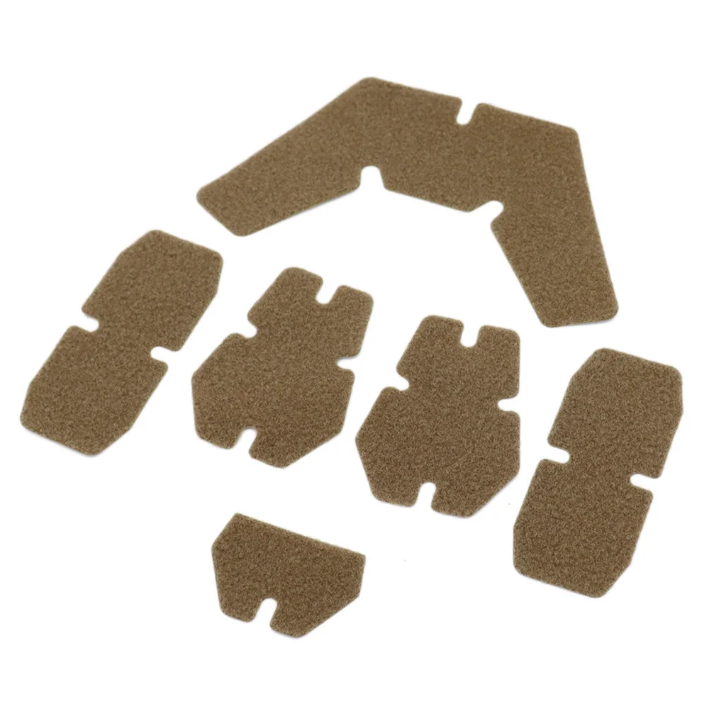 Pegatina mágica para casco, parche táctico AF, gancho de sujeción de bucle, accesorios adhesivos para casco, 6 unidades por juego - imagen 3