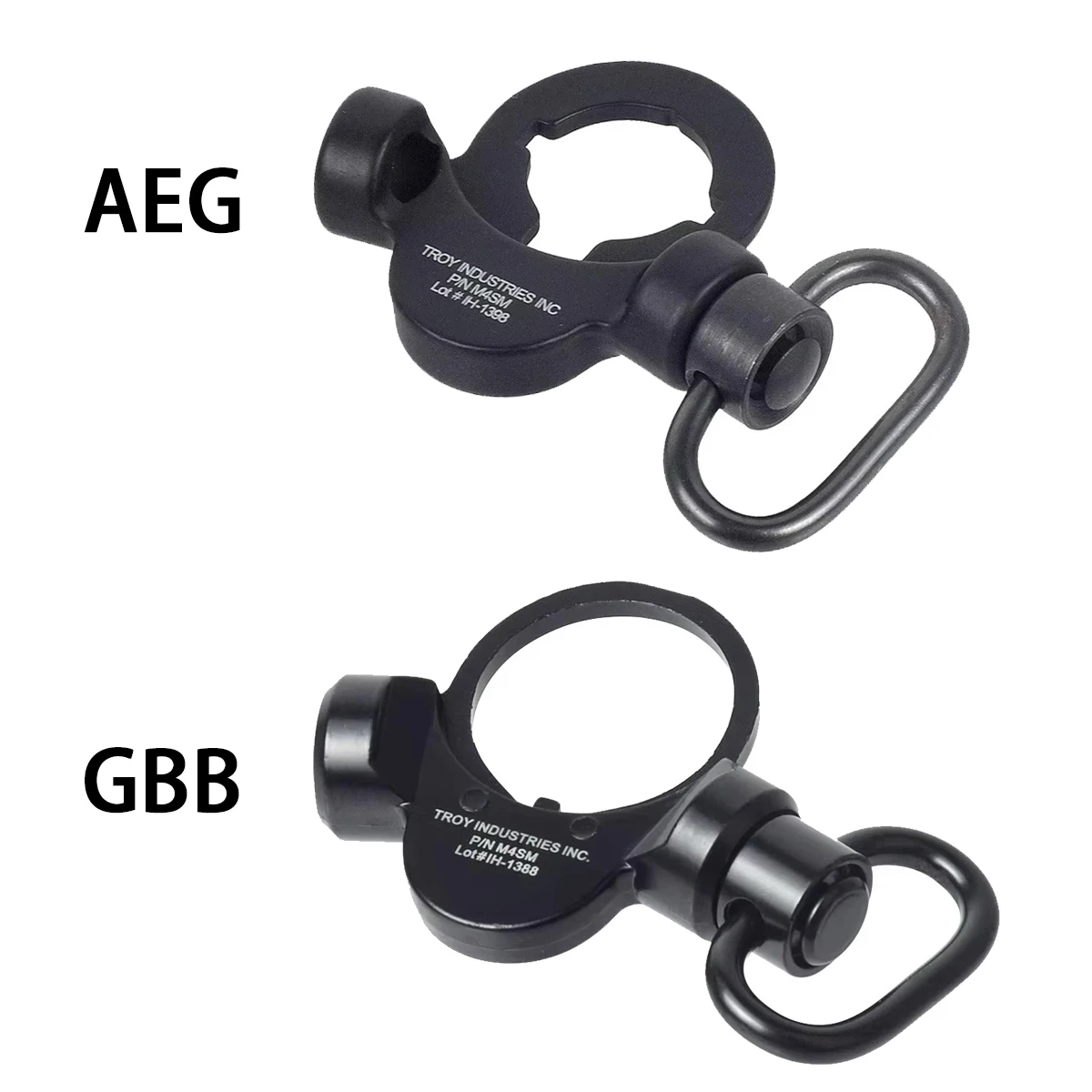 Adaptador hebilla correa QD Airsoft M4 M16 – Táctico trasero