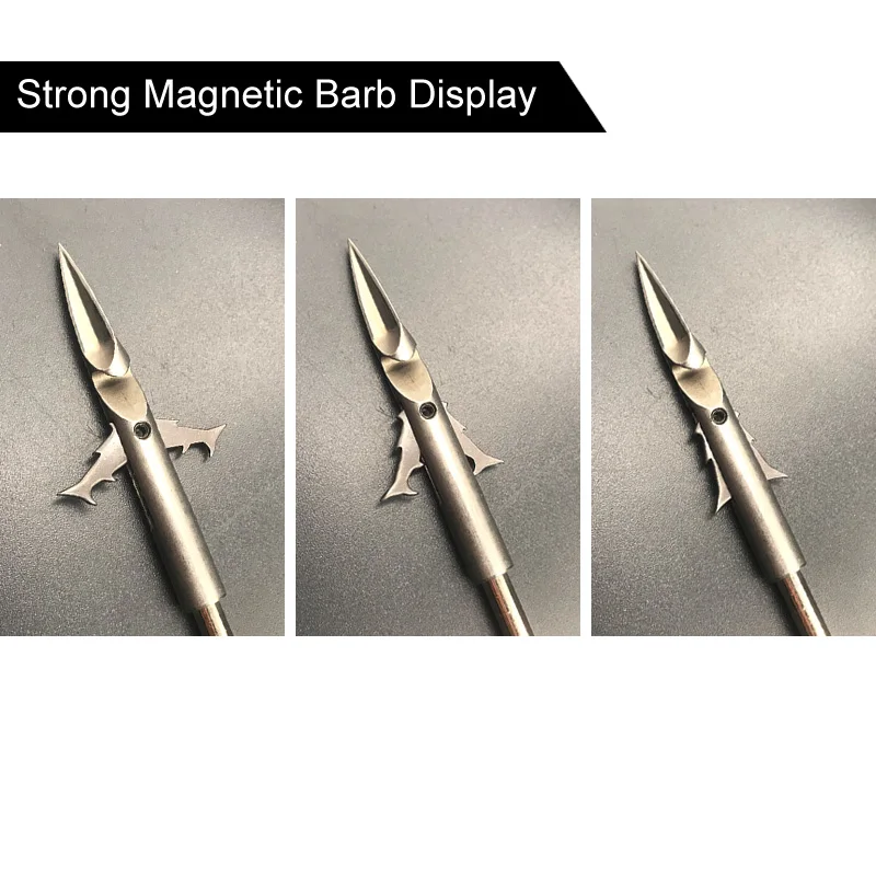 Catapulta de dardo Triangular de acero inoxidable, cabeza de flecha, carrete de pesca, caza, tiro, tirachinas, herramienta de dardo, 3 piezas - imagen 4