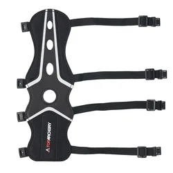 Protector de brazo arco Toparchery – Ajustable 4 correas caza adulto