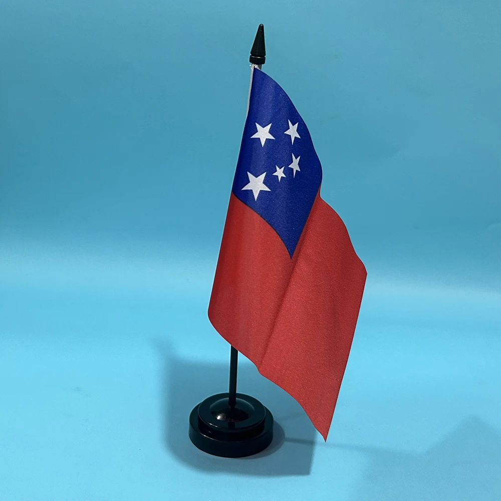 Bandera SKY Samoa de escritorio nacional 14x21cm - imagen 5