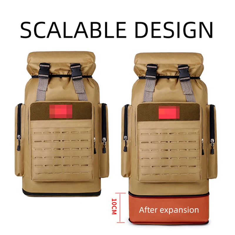 Mochila de viaje para acampar al aire libre, paquete táctico, bolsa de senderismo, escalada, montañismo, mochila láser Molle, bolsas grandes para hombres - imagen 5