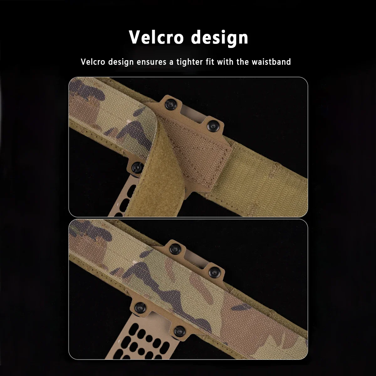 Adaptador de funda Modular táctica con puente de gancho y bucle, montaje para Panel, sistema de funda para cinturón de batalla de dos piezas, equipo táctico - imagen 2