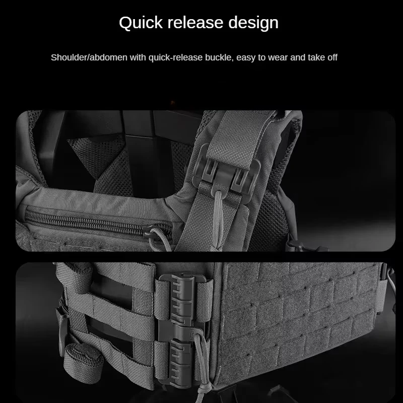 ERQYGRA-Chaleco táctico de caza K19, tamaño completo, adiestramiento General al aire libre, CS, protección para tiro, Paintball, juego de guerra, equipo Airsoft - imagen 3