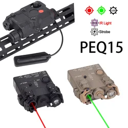 PEQ-15 láser verde IR Airsoft mira punto rojo riel Picatinny