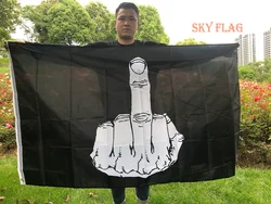 SKY FLAG Bandera dedo medio táctica Poliester 190T reversible