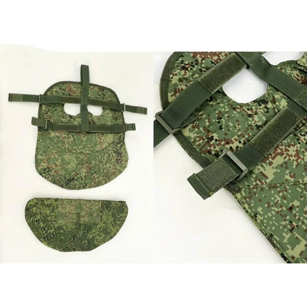 Máscara protectora táctica rusa 6b49, máscara facial completa de combate EMR, armadura protectora de piernas, equipo de combate de camuflaje para exteriores - imagen 5