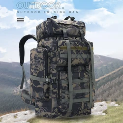 Mochila de Montañismo para escalada al aire libre de 70L, gran capacidad, para acampar, senderismo, equipaje, mochila, paquete táctico de viaje deportivo