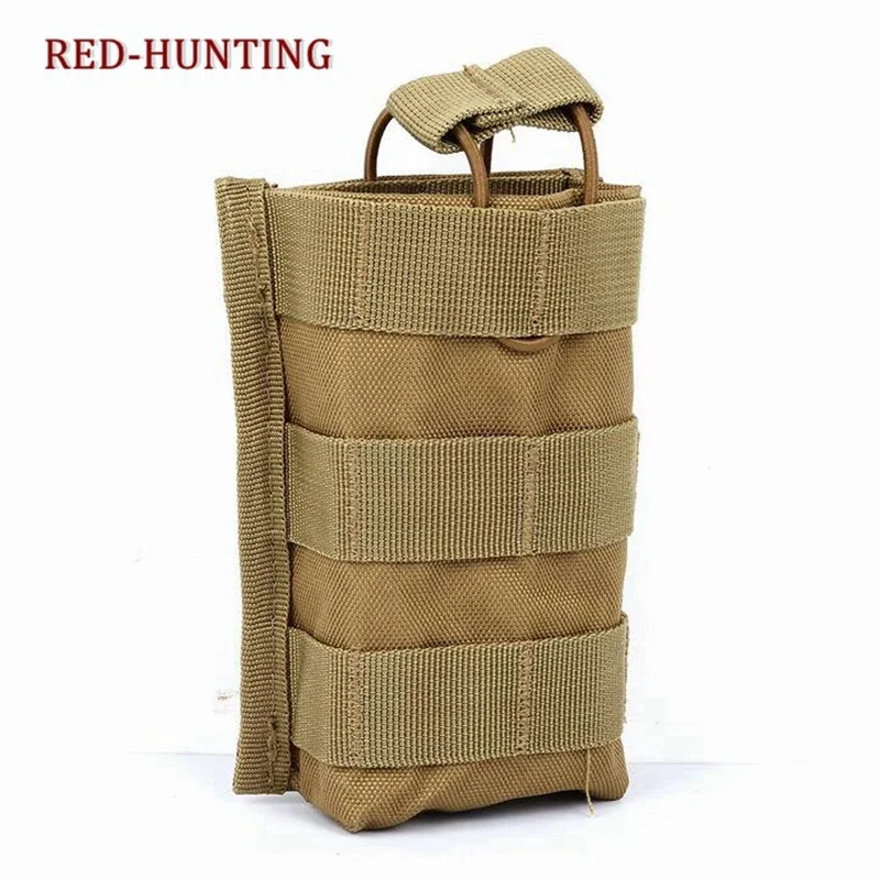 Fundas MOLLE para cargadores de rifle con porta-radio táctico