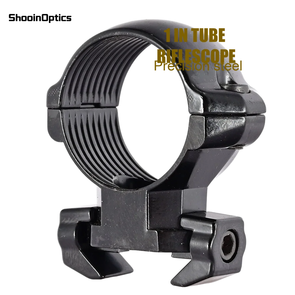 Shooin Optics MIM Steel Riflescope Mount Ring 1 Inch Tube Weaver Precision Mount - imagen 5