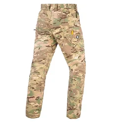 Pantalones tácticos cargo hombre impermeables transpirables senderismo