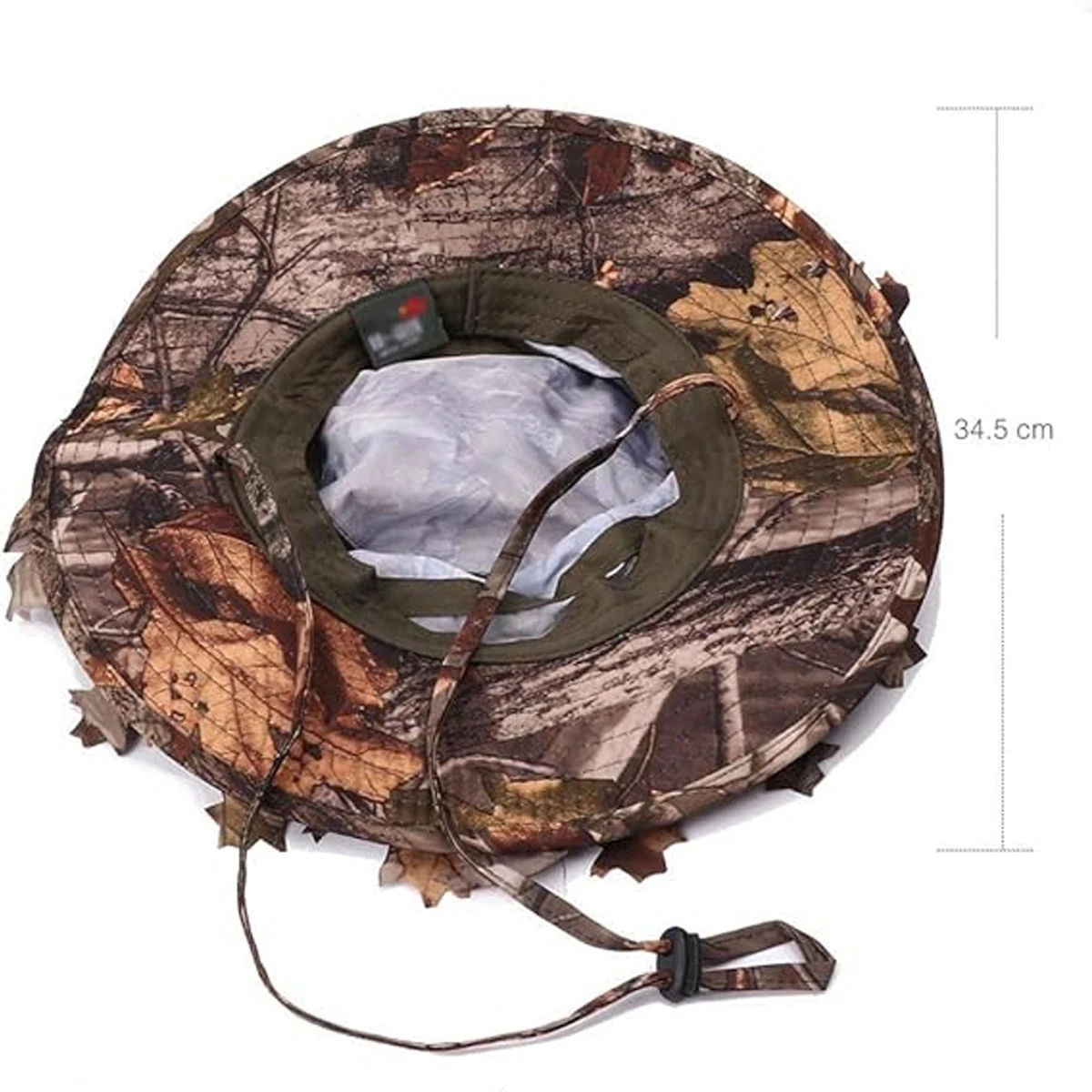 Conjuntos de sombreros de hoja táctica con gorro de béisbol de camuflaje con hojas 3D, gafas, pasamontañas, máscara, sombrilla de pesca, accesorios de caza y tiro - imagen 3