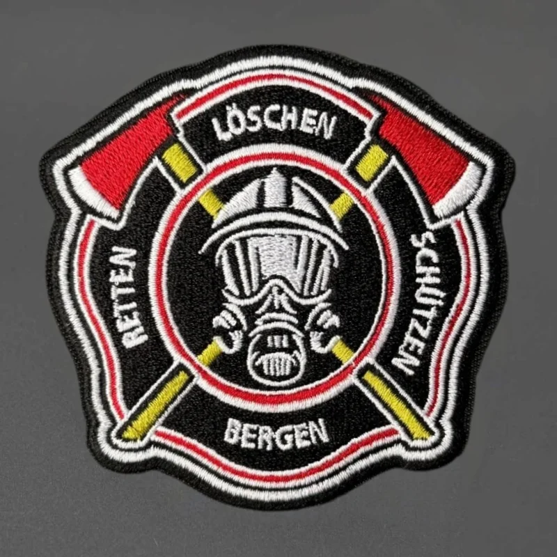 Parche táctico bomberos rescate con gancho y bucle para ropa - imagen 2