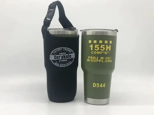 Taza SUS 304 para exteriores, calibre 155MM, modelo de granada, taza aislante, taza de hielo, 900ml - imagen 2