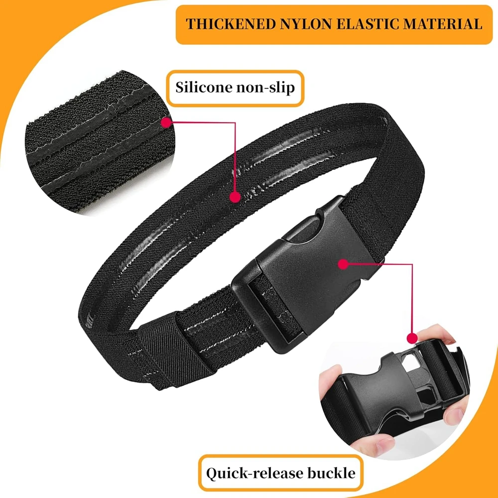 Correa elástica táctica para pierna, cinturón para muslo, funda para pistola para caza y exteriores, soporte para pierna EDC con hebilla de liberación, 2 uds. - imagen 4