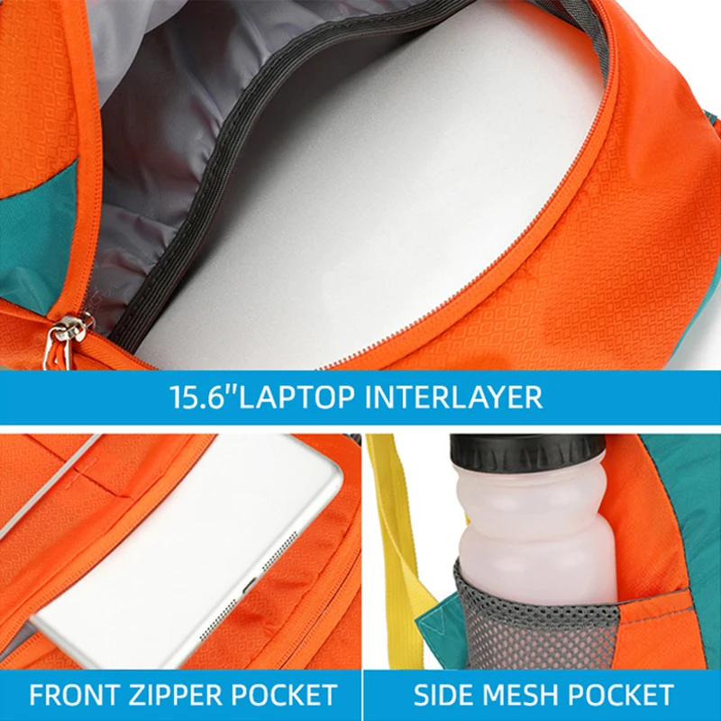 Mochila de escalada de gran capacidad para exteriores, senderismo, Camping, ciclismo, bolsa de desplazamientos, viaje ligero, deportes, viaje, pesca - imagen 4