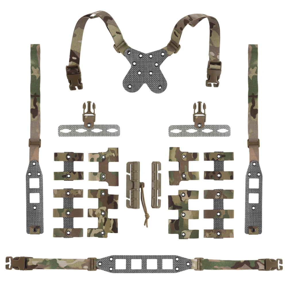 Nuevo aparejo de pecho Modular de combinación libre para caza al aire libre, diseño de liberación rápida, aparejo de pecho MOLLE V2 para juego deportivo CS Air Soft - imagen 3