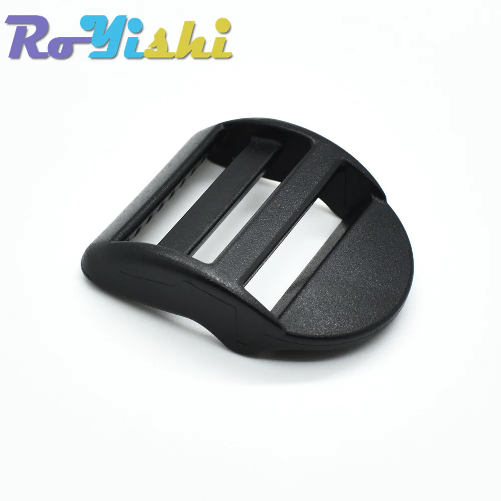 Hebillas deslizantes de bloqueo de escalera de plástico, correas de mochila, correas negras, 20mm, 25mm, 32mm, 38mm, 50mm, 10 unids/lote por paquete - imagen 3