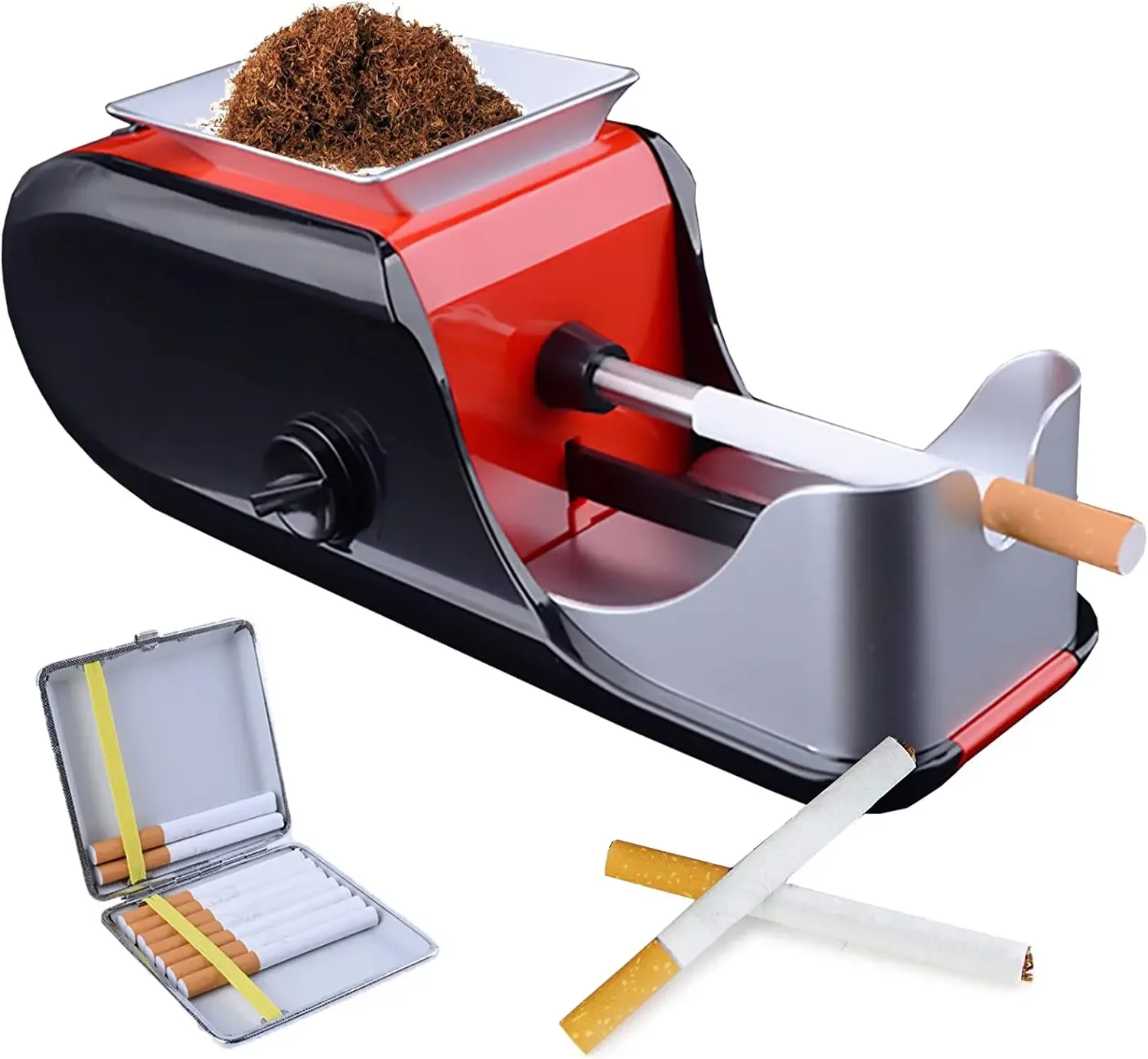 Máquina de llenado de cigarrillos, enchufe de cigarrillos completamente automático, accesorios eléctricos para fumar con cargador y cepillo de limpieza - imagen 2