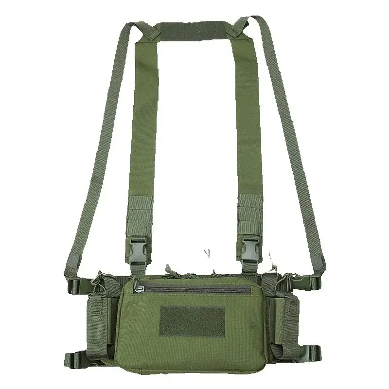 Chaleco táctico con correa para el pecho MOLLE, traje de entrenamiento ligero multifunción con montaje de ruptura rápida - imagen 2