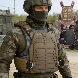 Portaplacas táctico MOLLE – Chaleco para Airsoft, Caza y Combate