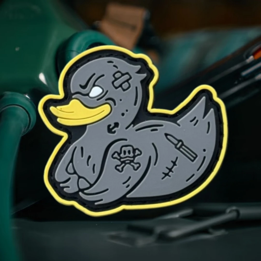 Parche de insignia de moral de pato EDC, apliques militares, emblema táctico de PVC, gancho y bucle para ropa, mochila, pegatinas, accesorios - imagen 5