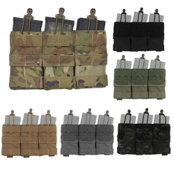 Portacargadores triple 5.56 MOLLE – Retención elástica para AR-15