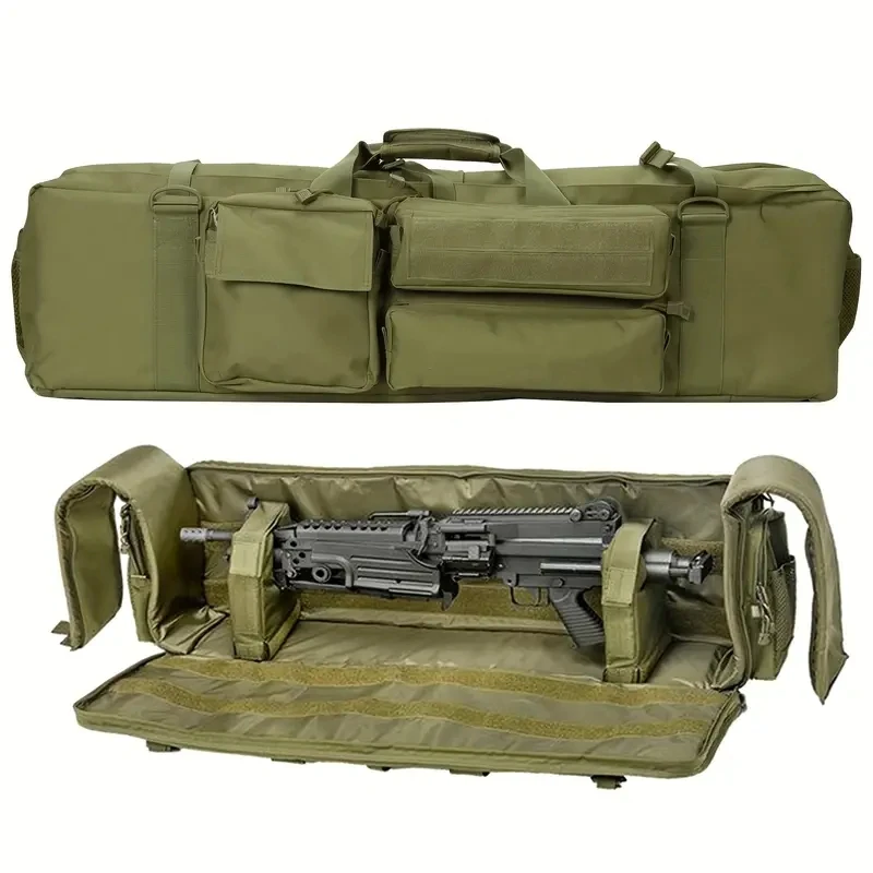 Paquete de pistola táctica militar M249, equipo de caza, cubierta protectora para Rifle al aire libre, caja de transporte para Rifle pesado - imagen 2