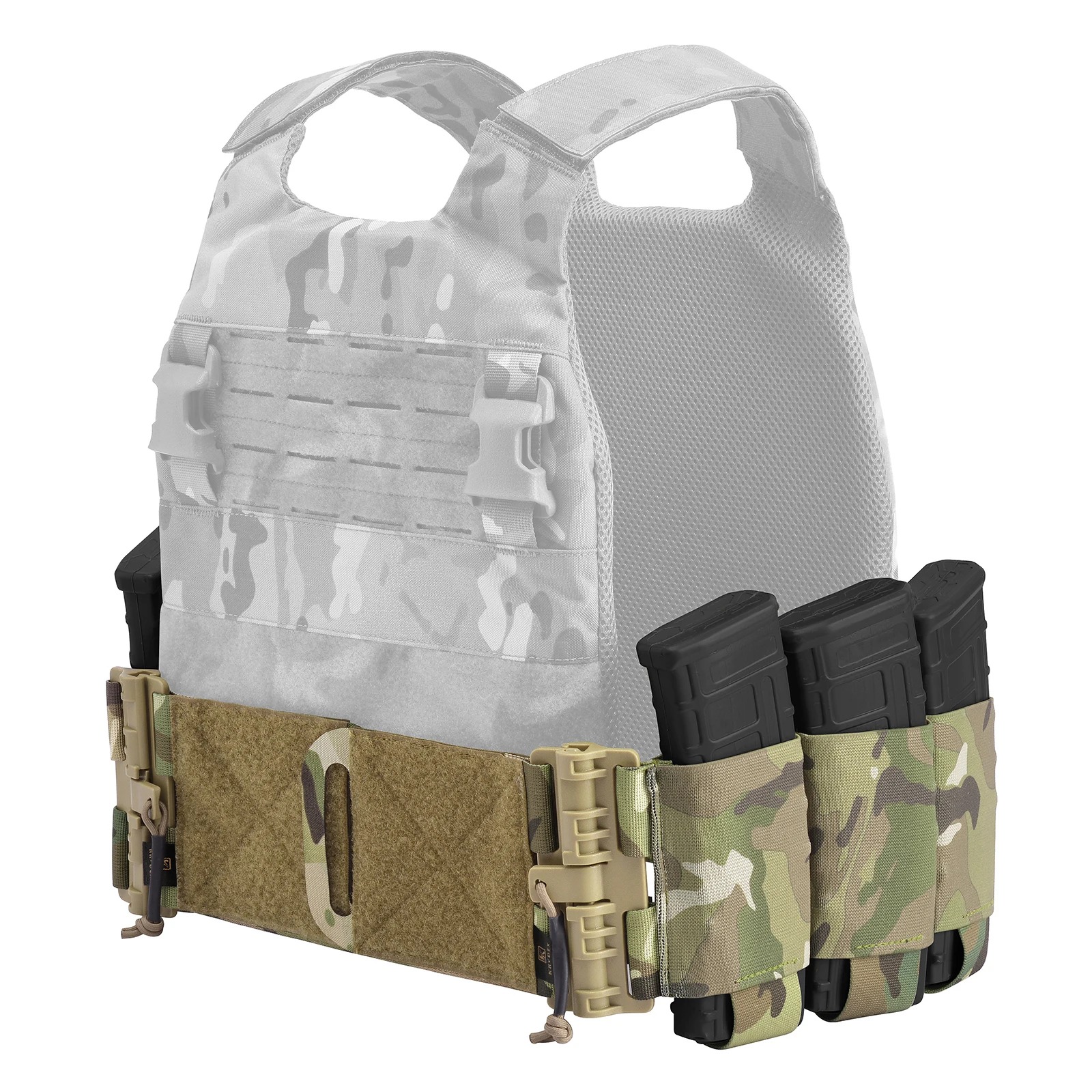 KRYDEX-chaleco táctico FCSK, hebilla de liberación rápida, cubierta de cintura elástica, 4X AR Mag, bolsa para LBT LBX FCPC, accesorios - imagen 2