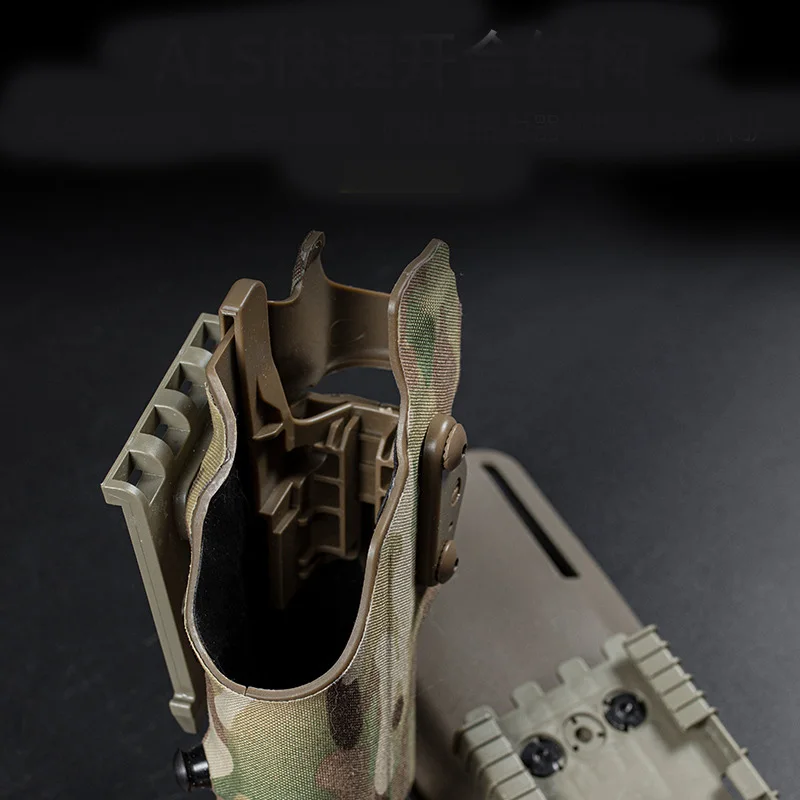 Funda táctica 6354DO para G17 con X300 X300U, sistema de bloqueo automático ligero, QLS, horquilla, cinturón, pistola, accesorios de Airsoft - imagen 5