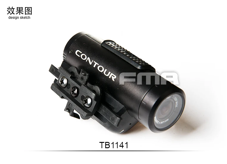 Adaptador de soporte de riel para casco táctico FMA, adecuado para cámara deportiva Contour TB1141 - imagen 3