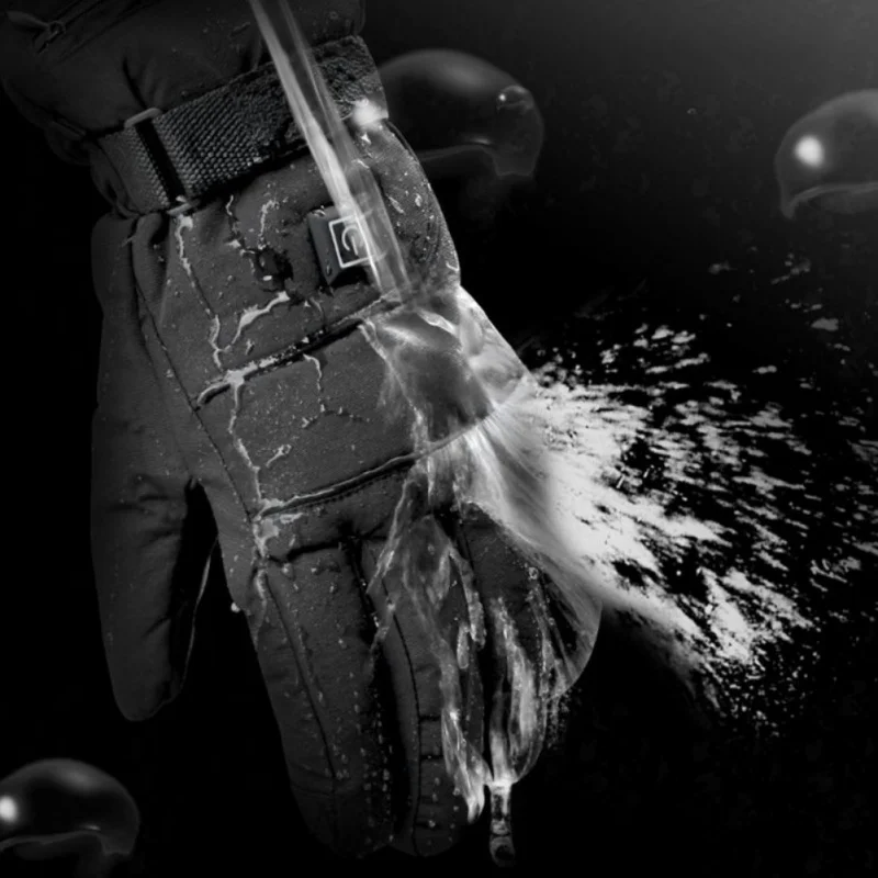 Guantes Térmicos de invierno para ciclismo, resistentes al agua, gruesos, eléctricos, alimentados por batería, para esquí, Camping y pesca, 1 par - imagen 5