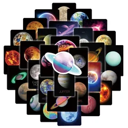 Pegatinas de vinilo espacio - 50 uds planetas para cuadernos y bolsos