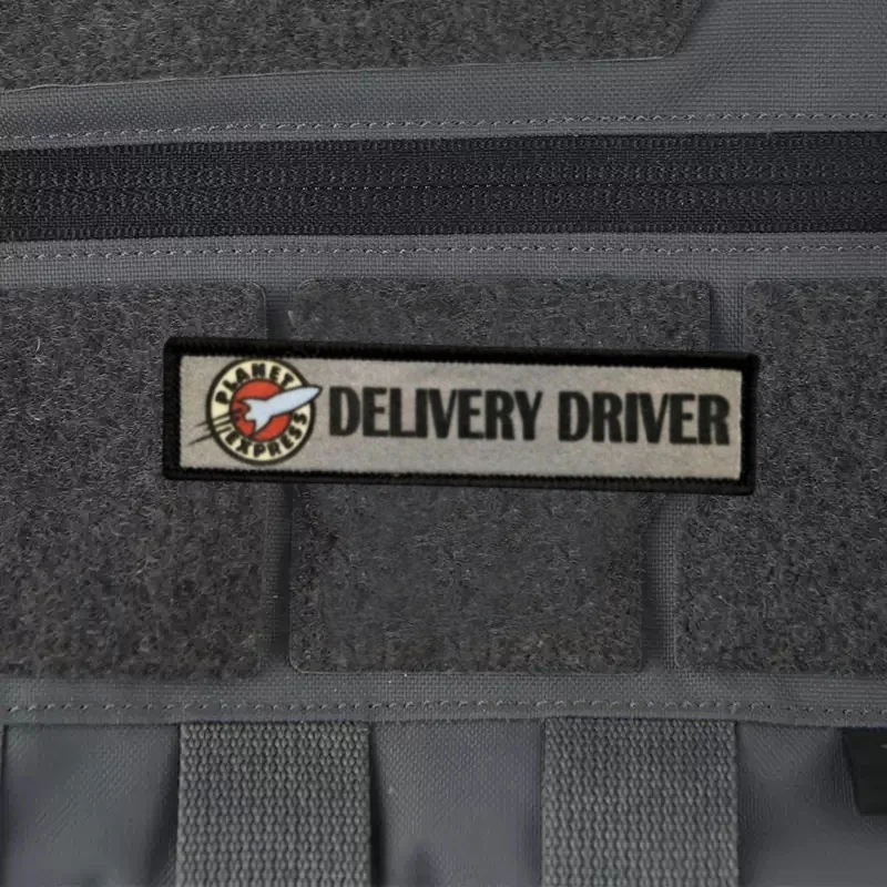 Parche estampado de insignia de moral táctica "DELIVERY DRIVER", parches militares con gancho para ropa, pegatina para mochila, brazalete - imagen 5