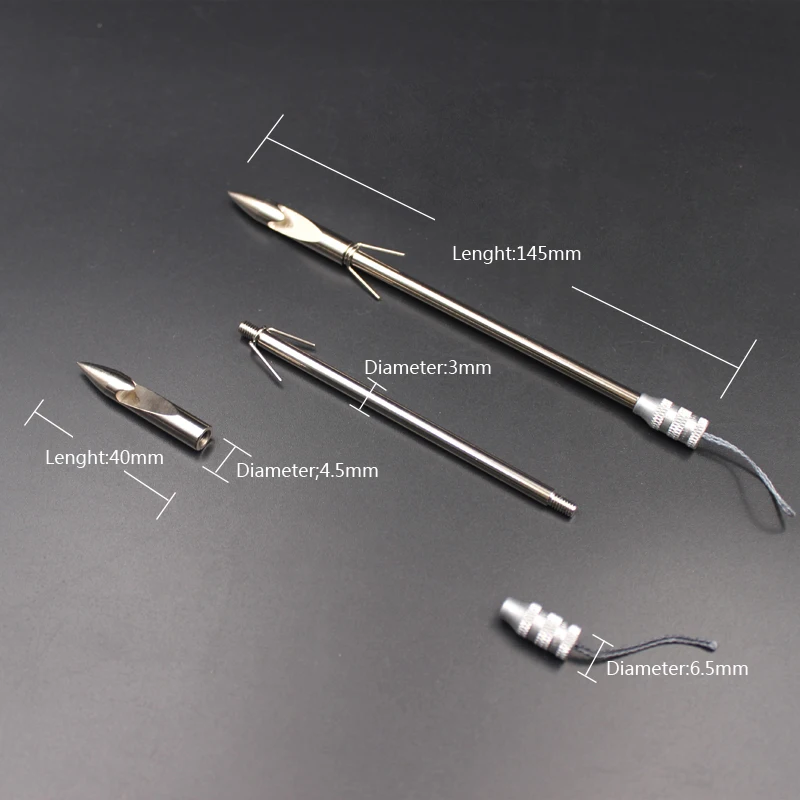 Dardos de pesca de piezas, tirachinas, catapulta, flechas de pesca, accesorios de pesca, flechas, dardos de habilidad, acero inoxidable, punta de flecha de tiro con arco - imagen 5