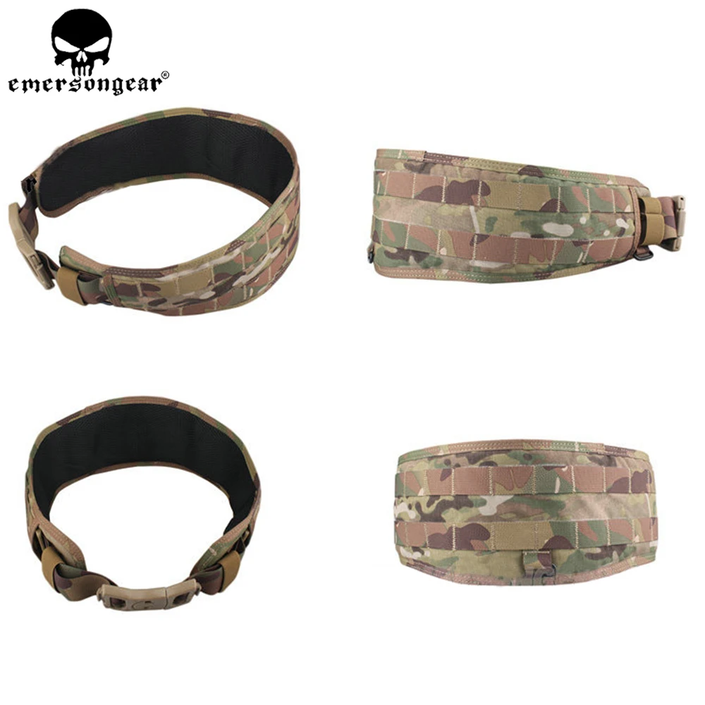 Emersongea Molle cinturón táctico Airsoft Paintball combate Molle cinturón LBT1647 estilo acolchado cinturón Nylon Multi-camo negro EM9012 - imagen 3