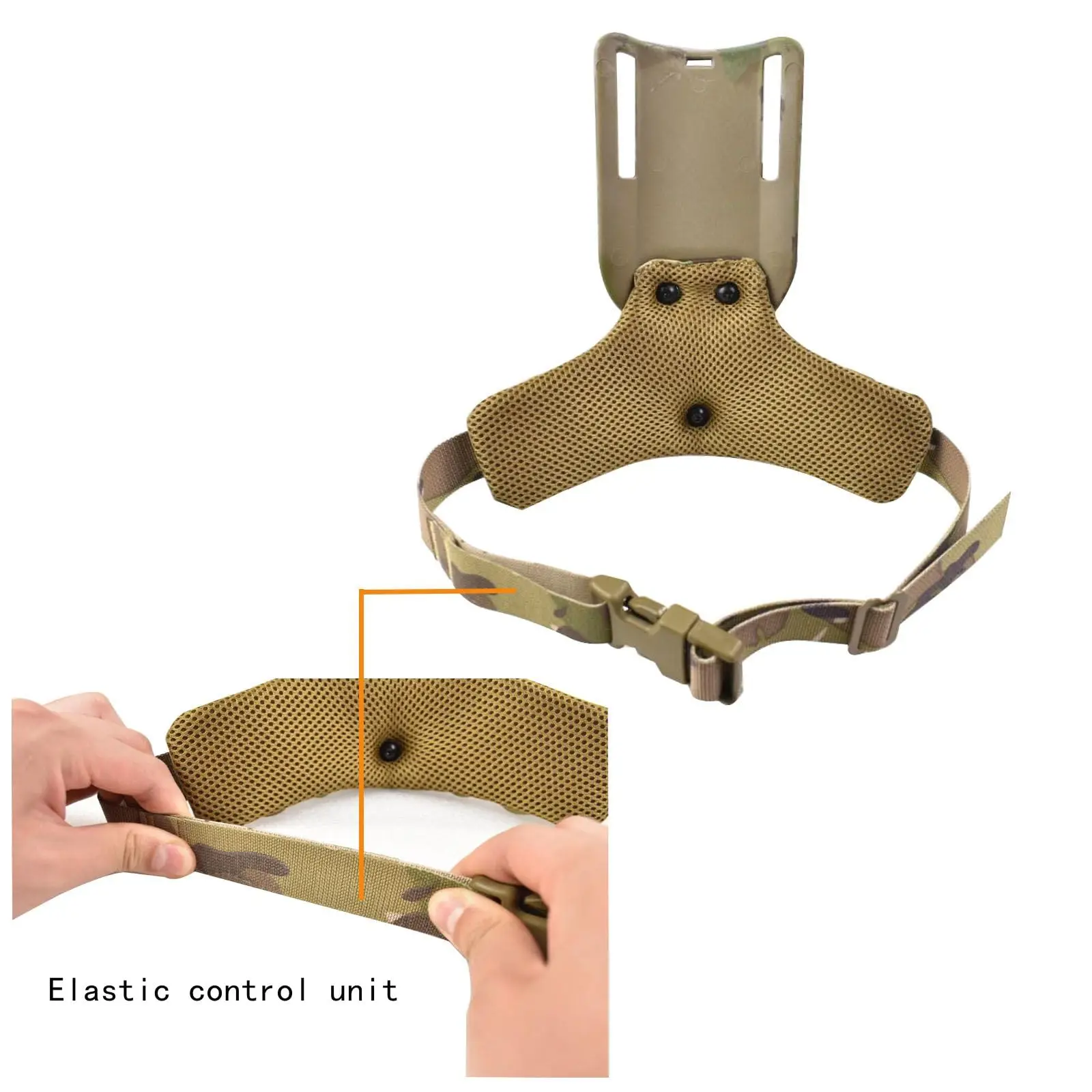 AQzxdc Adaptador de pierna caída Adaptador de funda de paseo medio-bajo Soportes receptores de bucle de cinturón universal con cubierta de pierna de correa Molle - imagen 4