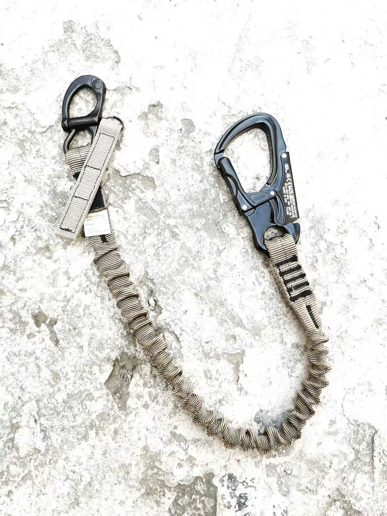 YATES Style 565T Cinturón táctico para exteriores Cuerda de seguridad con doble hebilla Marrón - imagen 3