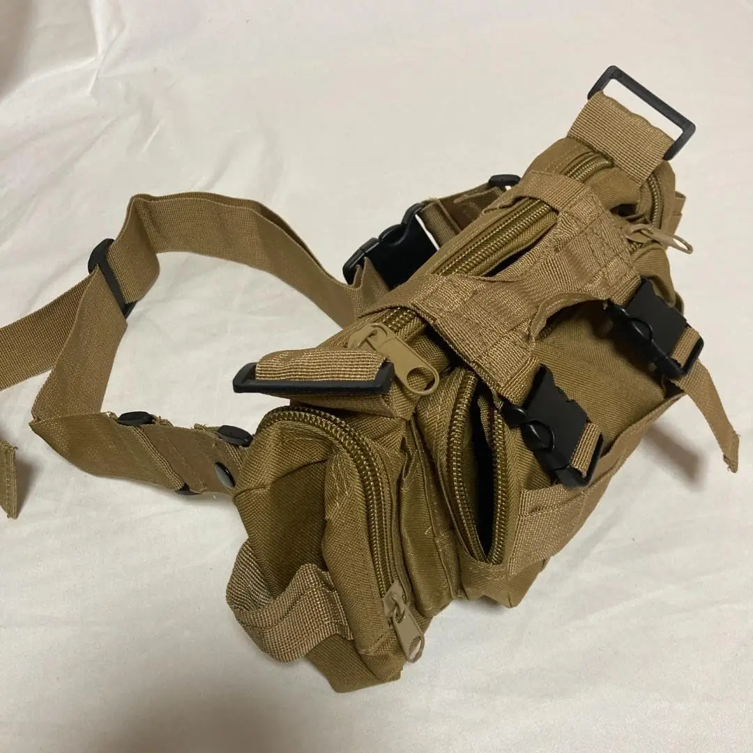 Riñonera para exteriores, deporte táctico Molle, Camping, senderismo, bandolera, bolso de hombro individual - imagen 3