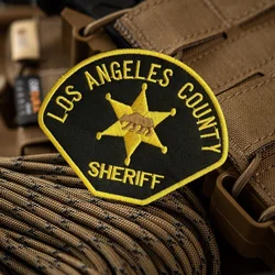 Parche bordado Sheriff Los Ángeles County – MOLLE, gancho y bucle